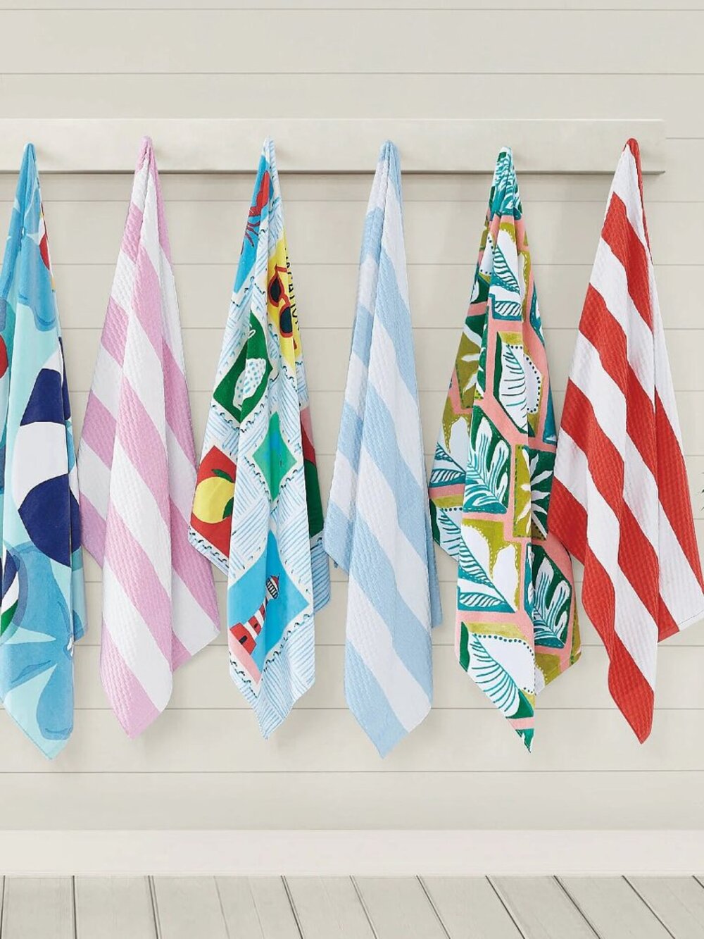 NWT Noble Excellence Summer Shop Collection Stamps Beach Towel